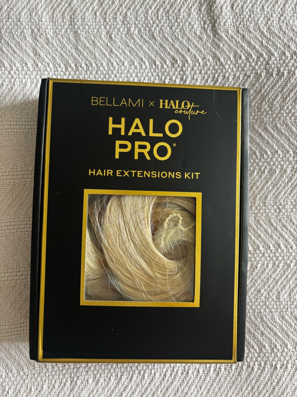 BELLAMI Halo Pro Blonde Hair Extensions Kit